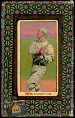 Picture, Helmar Brewing, T206-Helmar Card # 213, Byron Houck, Batting follow through, Philadelphia Athletics